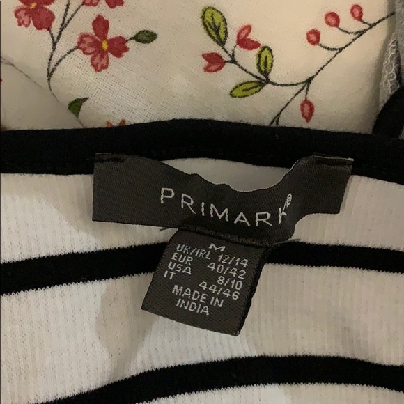 UNWORN Primark black and white stripped tank top - Picture 3 of 3